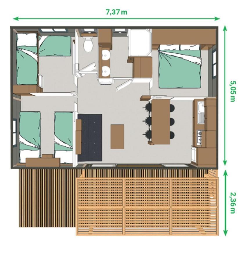 Camping 3 Etoiles - Piscine Chauffee - Vue Montagne Saint-Girons  Zewnętrze zdjęcie